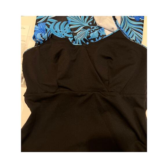 Grace Karin V-neck Tummy Control One Piece Swimdress Swimsuit NWT Size M - Picture 9 of 10